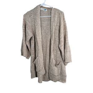 Anthropologie Sparrow Womens Chunky Knit Cardigan Sz M Kimono Sleeve Boho
